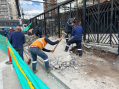 La municipalidad inició la construcción del Sendero Seguro de la av. Colón